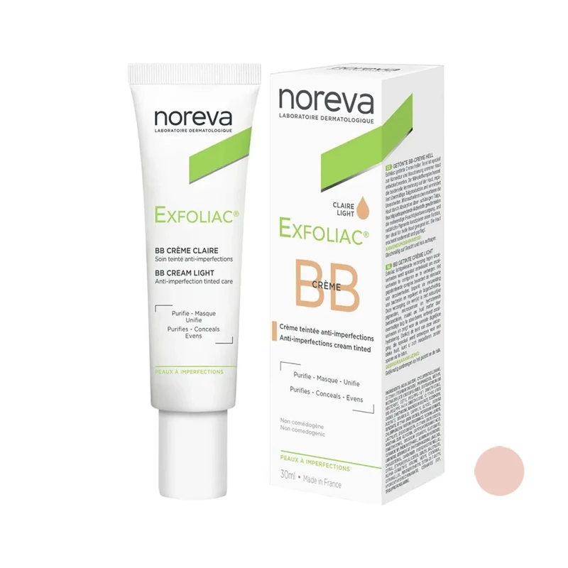 کرم پودر BB نوروا EXFOLIAC شماره 1 حجم 30 میلی لیتر