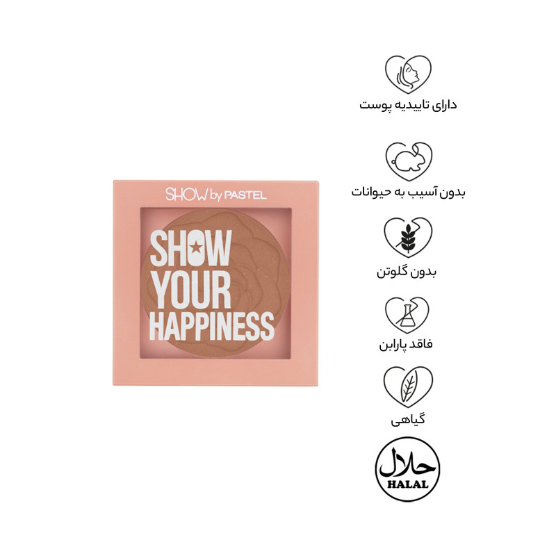 رژگونه پاستل HAPPINESS شماره 208