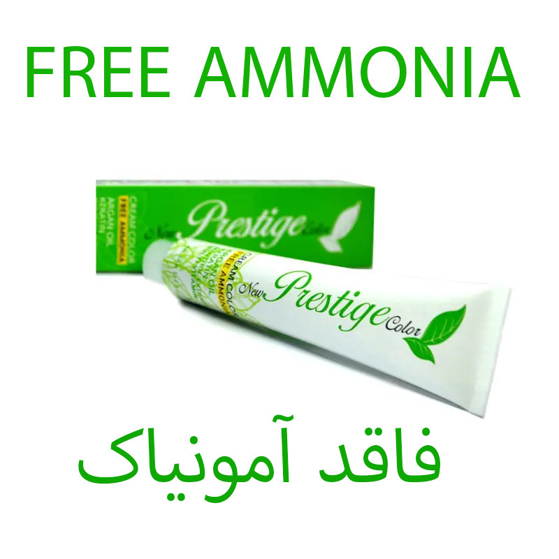 رنگ مو نیو پرستیژ کالر شماره P8 حجم 100 میلی لیتر رنگ مون استون به همراه اکسیدان نیو پرستیژ کالر 2 نه درصدی حجم 150 میلی لیتر