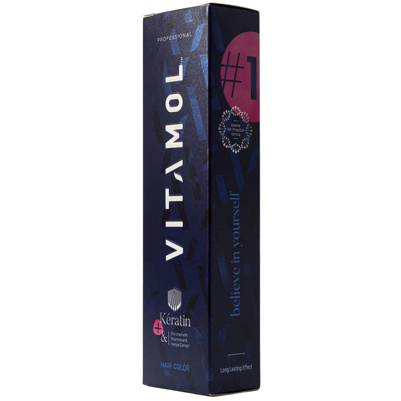 کیت رنگ مو ویتامول سری SMOKY شماره 10.1 حجم 120 میلی لیتر رنگ بلوند دودی خیلی خیلی روشن