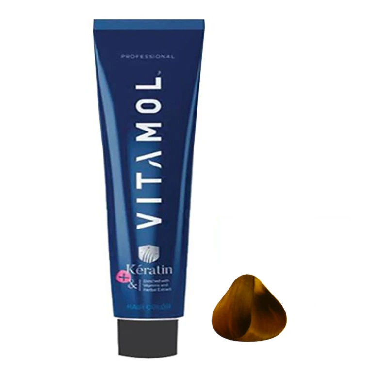 رنگ مو ویتامول سری Matt شماره 7.3 حجم 120 میلی لیتر رنگ بلوند زیتونی متوسط
