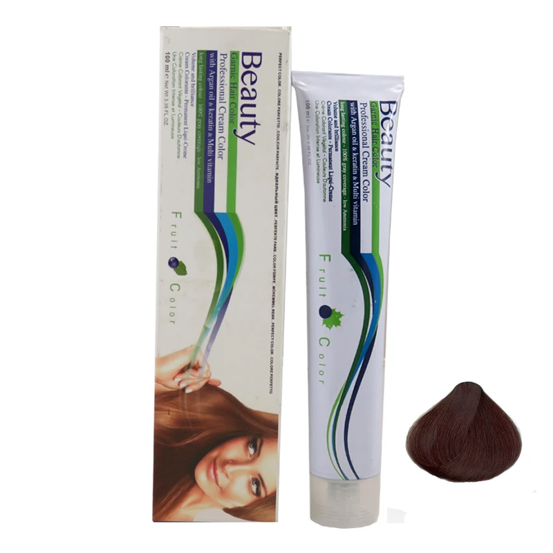 رنگ مو بیوتی سری طبیعی شماره 5.0 حجم 100 میلی لیتر رنگ قهوه ای