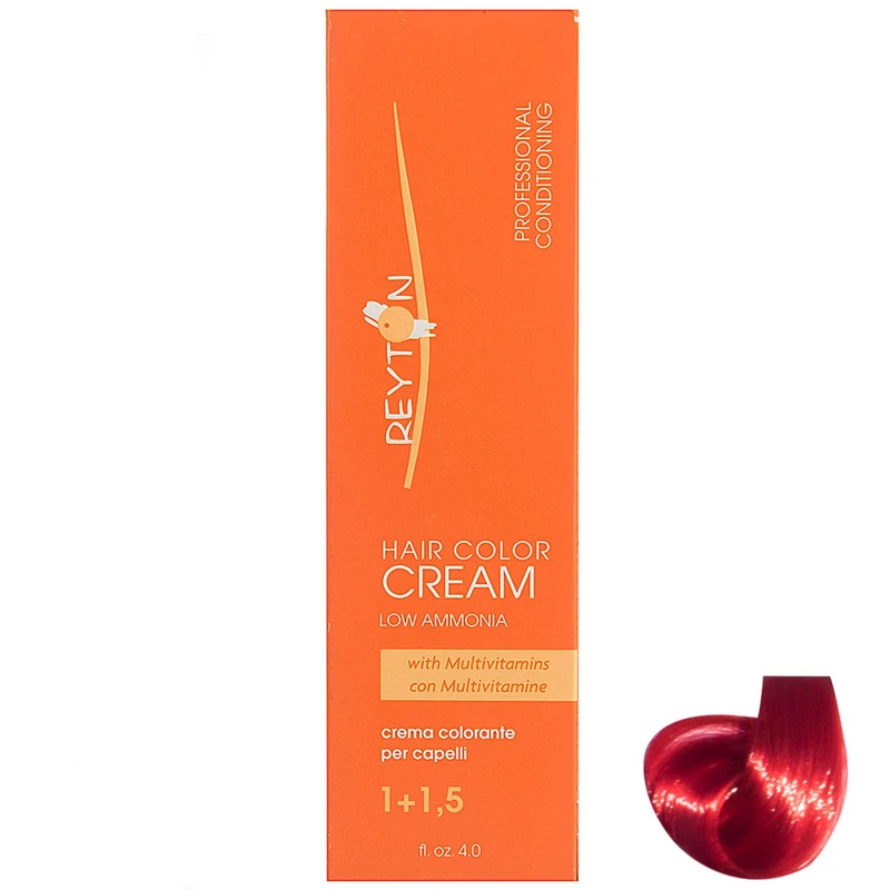رنگ مو ریتون سری Red Brilliant Fire Red Blonde شماره 7.88 حجم 120 میلی لیتر رنگ قرمز فانتزی