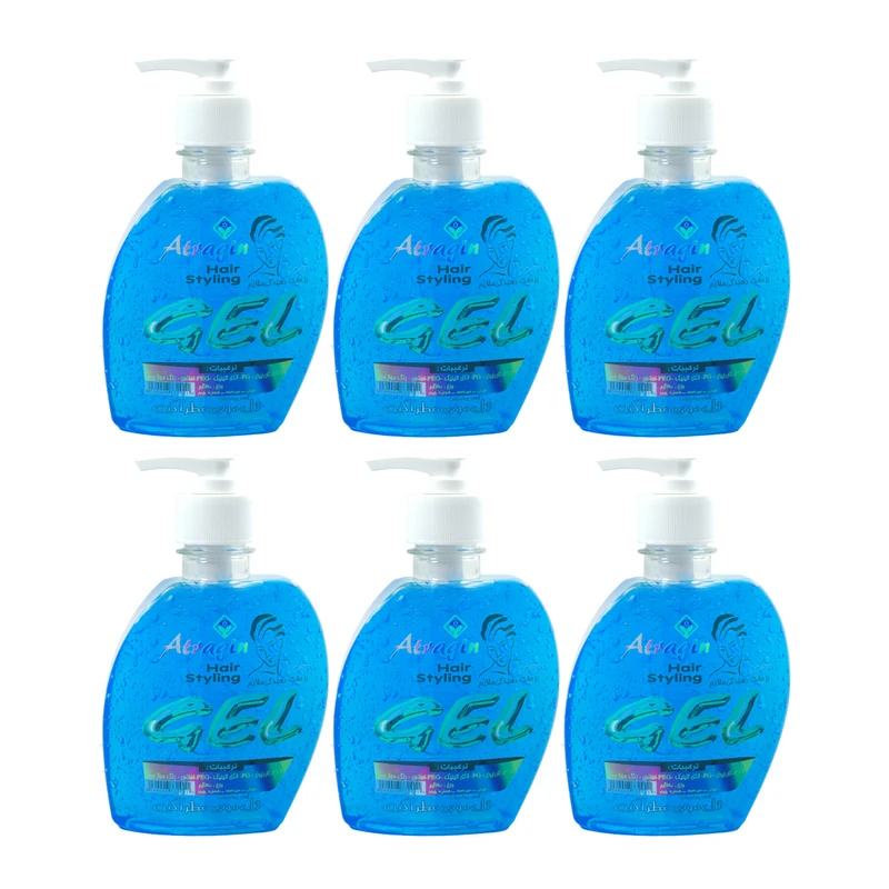 ژل حالت دهنده مو عطرآگین Soft6 حجم 280 میلی لیتر مجموعه 6 عددی