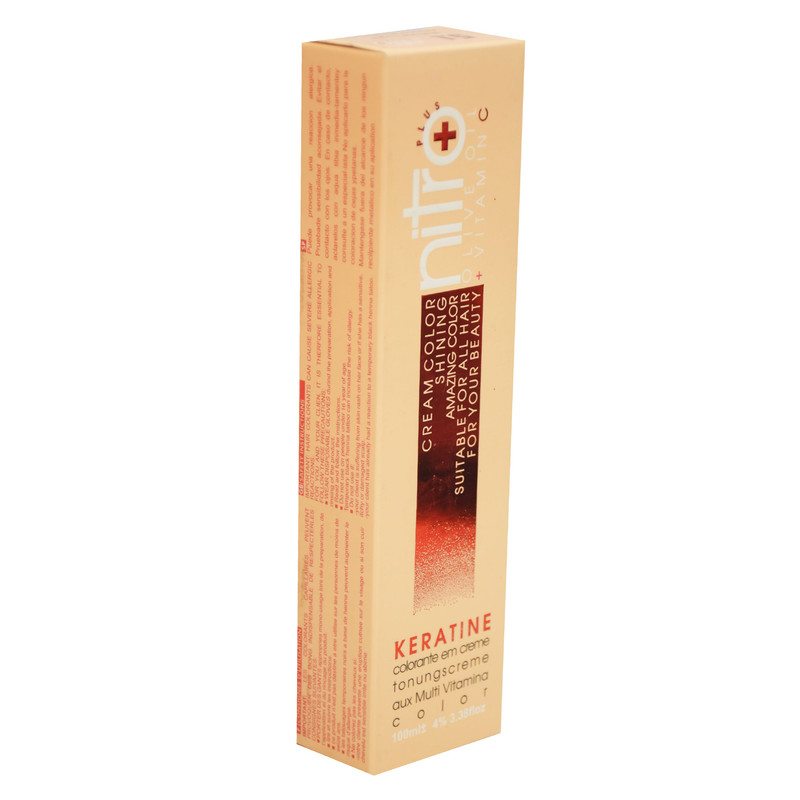 رنگ مو نیترو سری Keratine شماره 8.1 حجم 100 میلی لیتر رنگ بلوند خاکستری روشن