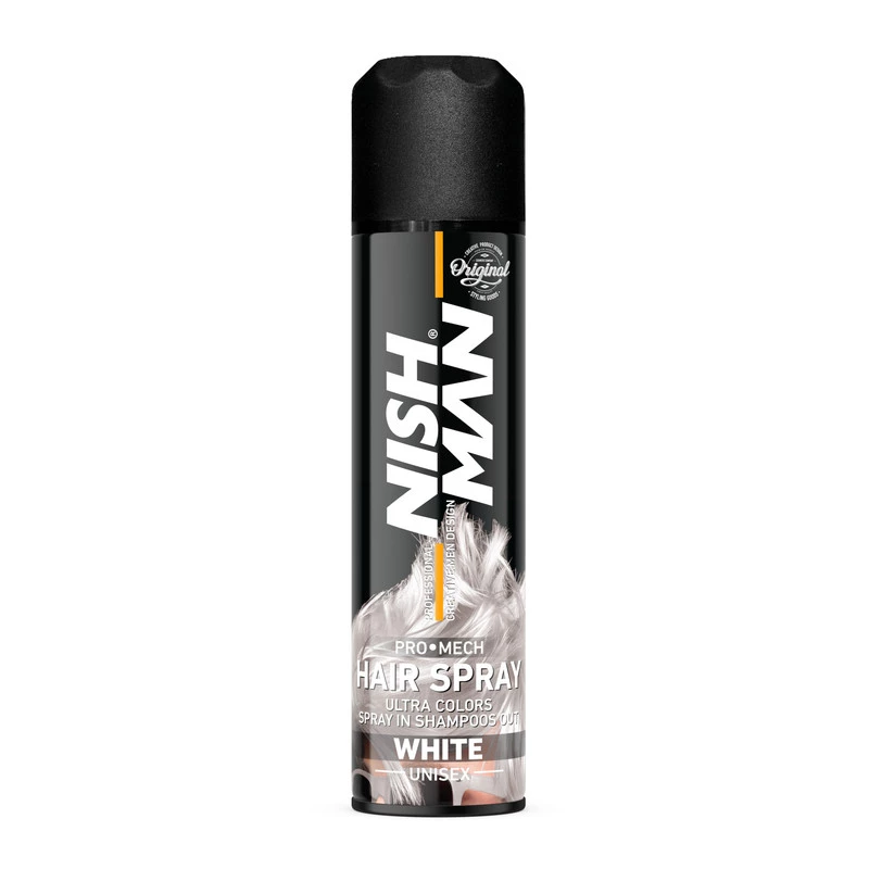 اسپری رنگ مو نیشمن PRO MECH حجم 150 میلی لیتر رنگ سفید