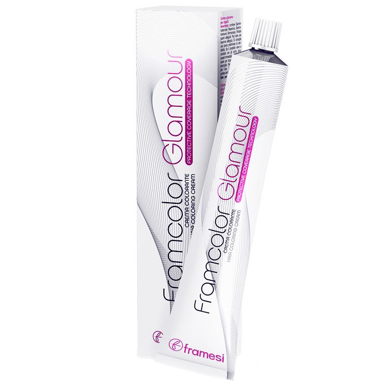 رنگ مو فرامسی Framcolor Glamour شماره 6.12 حجم 100 میلی لیتر رنگ بلوند تیره خاکستری طبیعی