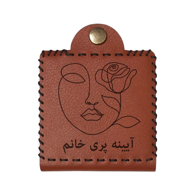 آینه جیبی اسم پری طرح گل