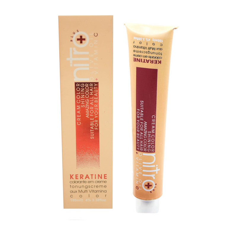 رنگ مو نیترو سری Keratine شماره 10.3 حجم 100 میلی لیتر رنگ بلوند زیتونی خیلی خیلی وشن