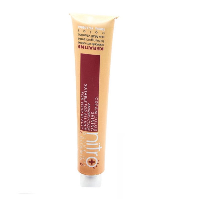 رنگ مو نیترو سری Keratine شماره 6.3 حجم 100 میلی لیتر رنگ قهوه ای زیتونی روشن