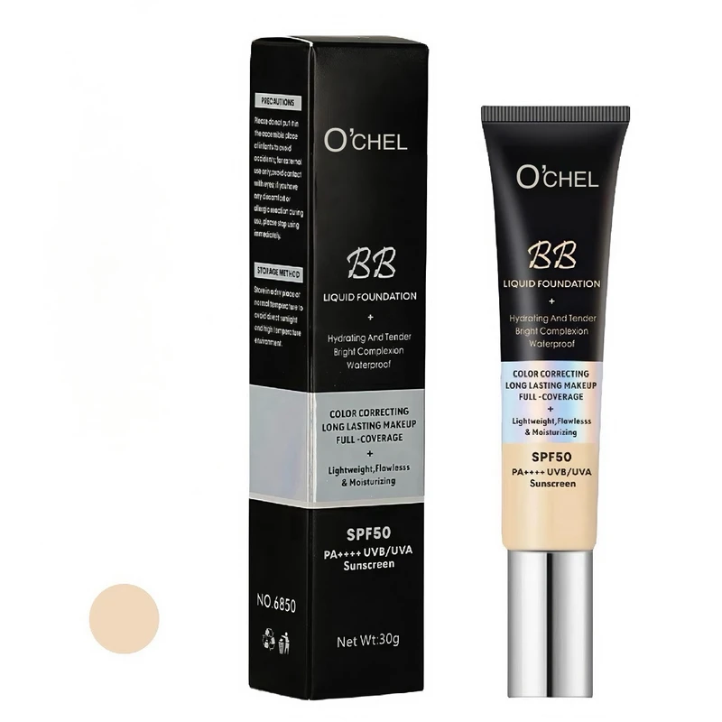 کرم ضد آفتاب رنگی اوچیل SPF 50 BB کرم ‌محافظ UVA ،UVB و PA++++، ضد حساسیت، ضد چروک و ضد پیری، مناسب انواع پوست‌ حجم 40 میلی‌لیتر