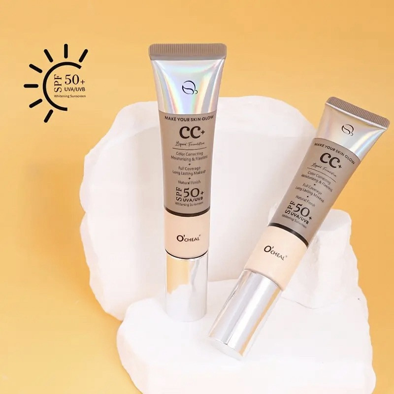 کرم ضدآفتاب رنگی اوچیل SPF 50 C ممحافظ UVA ،UVB و PA+++ ضد چروک مناسب انواع پوست حجم 40 میلی لیتر