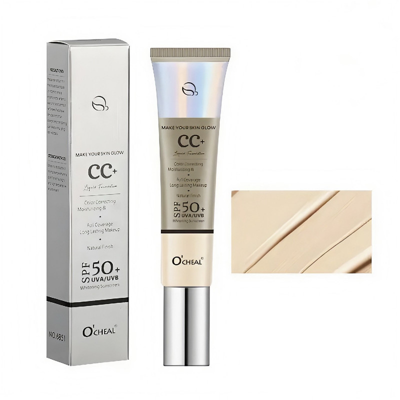 کرم ضدآفتاب رنگی اوچیل SPF 50 C ممحافظ UVA ،UVB و PA+++ ضد چروک مناسب انواع پوست حجم 40 میلی لیتر