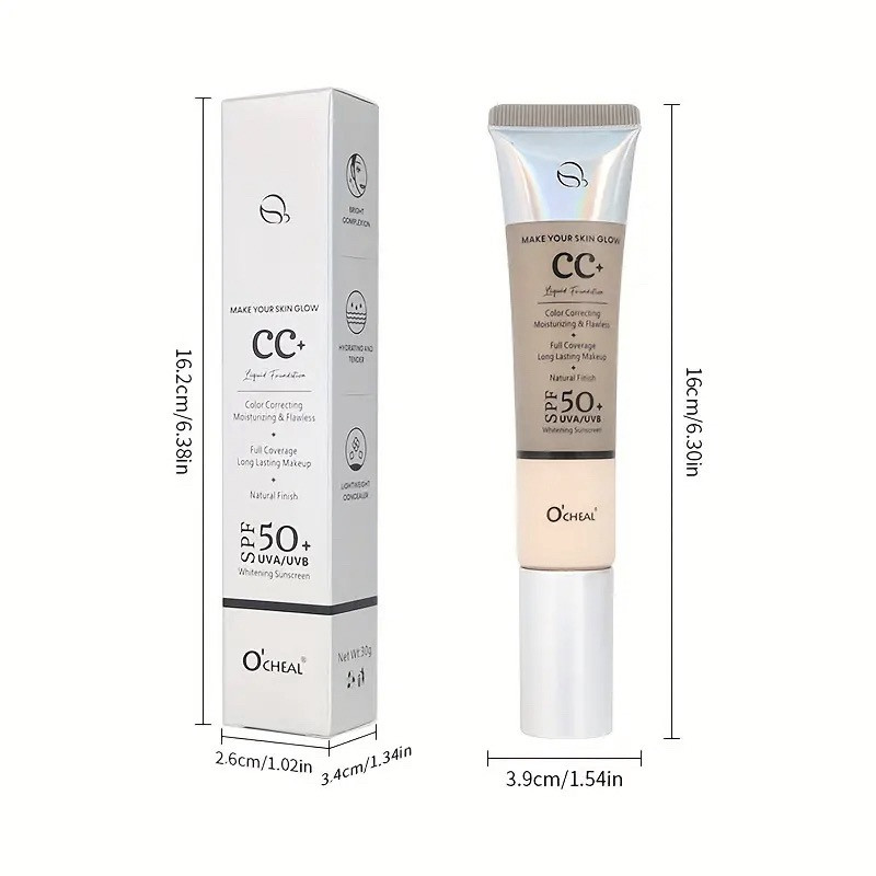 کرم ضدآفتاب رنگی اوچیل SPF 50 C ممحافظ UVA ،UVB و PA+++ ضد چروک مناسب انواع پوست حجم 40 میلی لیتر