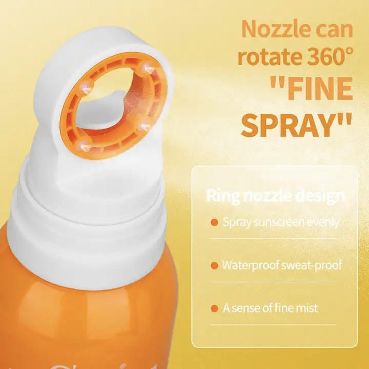 اسپری ضدآفتاب بدون رنگ اوچیل SPF 50 سبک محافظت UVA ، UVB و +++PA حاوی آبرسان مناسب انواع پوست با حجم 150 میلی لیتر