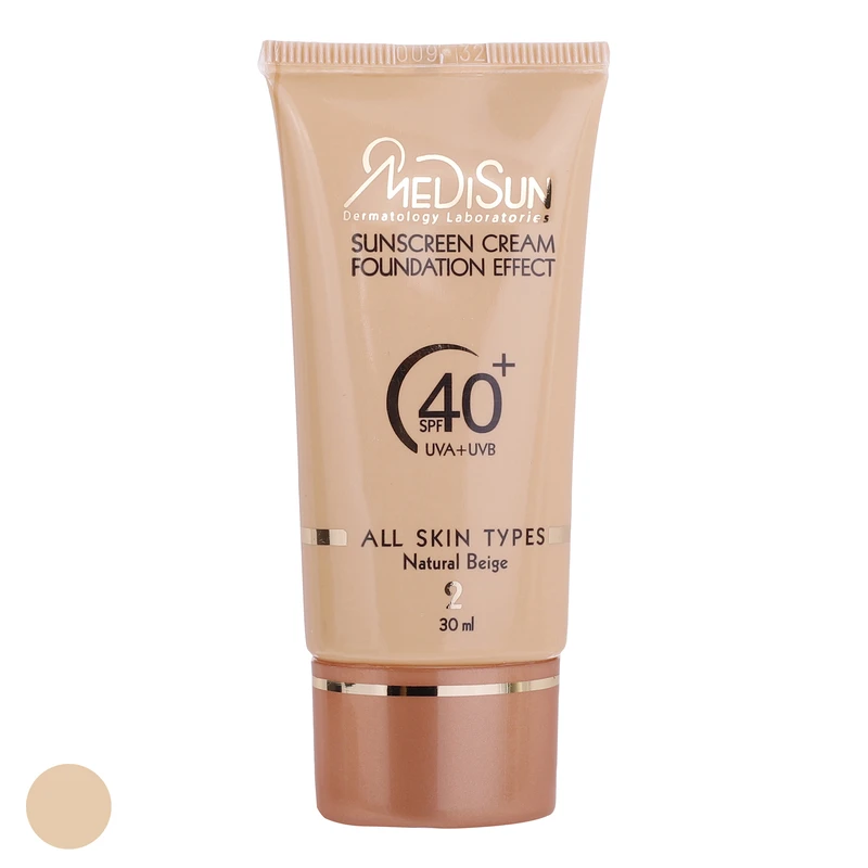 کرم ضد آفتاب رنگی مدیسان SPF 40 05 ‌مناسب انواع پوست‌ حجم 30 میلی‌لیتر