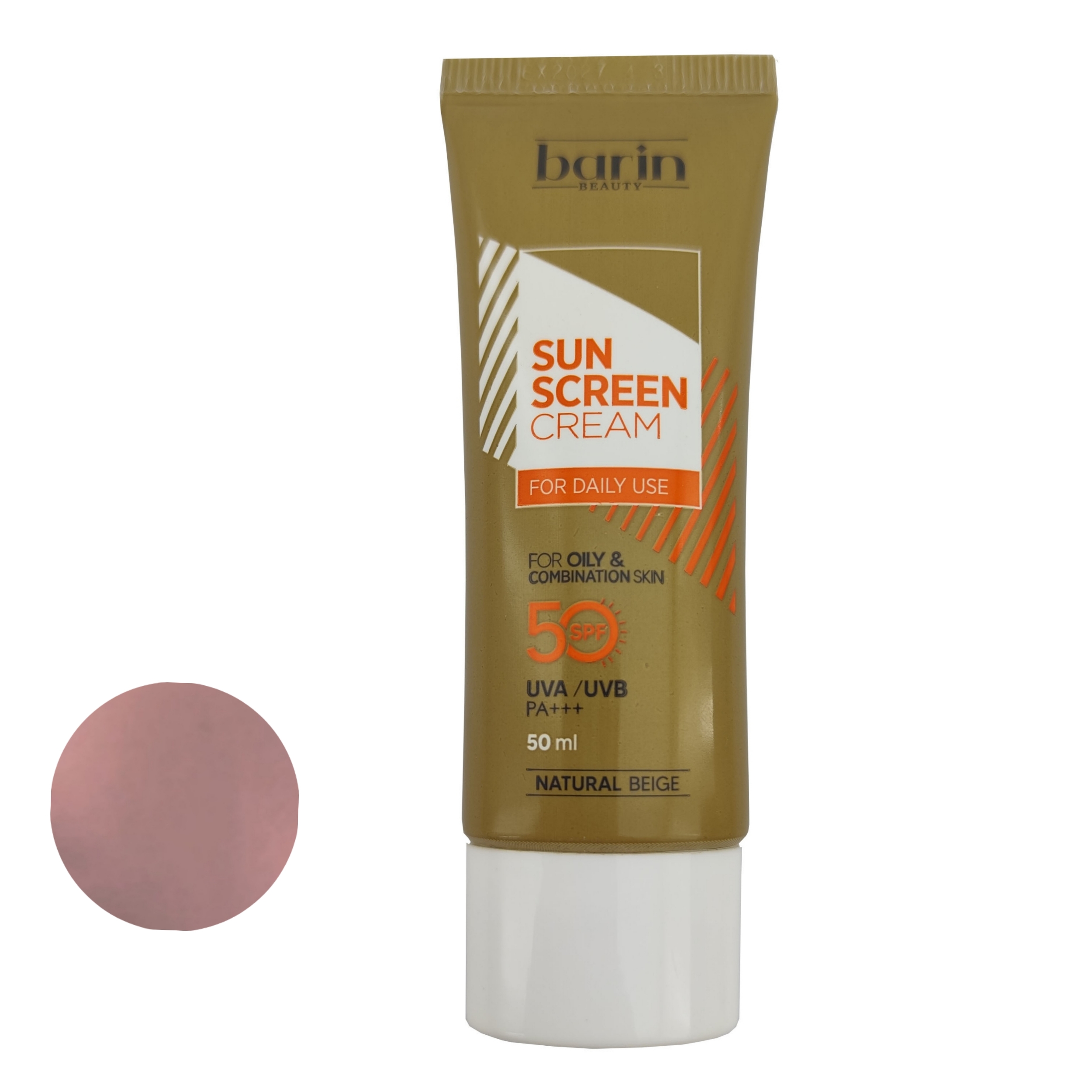 کرم ضد آفتاب رنگی بارین بیوتی SPF 50 NB مناسب پوست‌ های چرب و مختلط حجم 50 میلی‌ لیتر