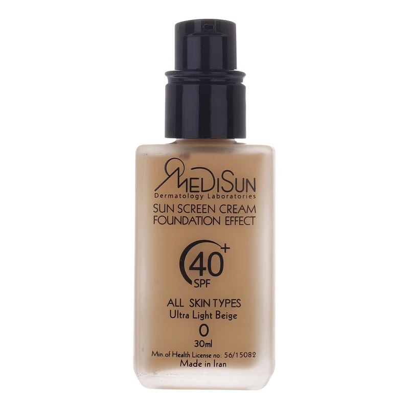 کرم ضد آفتاب رنگی مدیسان SPF40 No 0 مناسب برای انواع پوست حجم 30 میلی لیتر