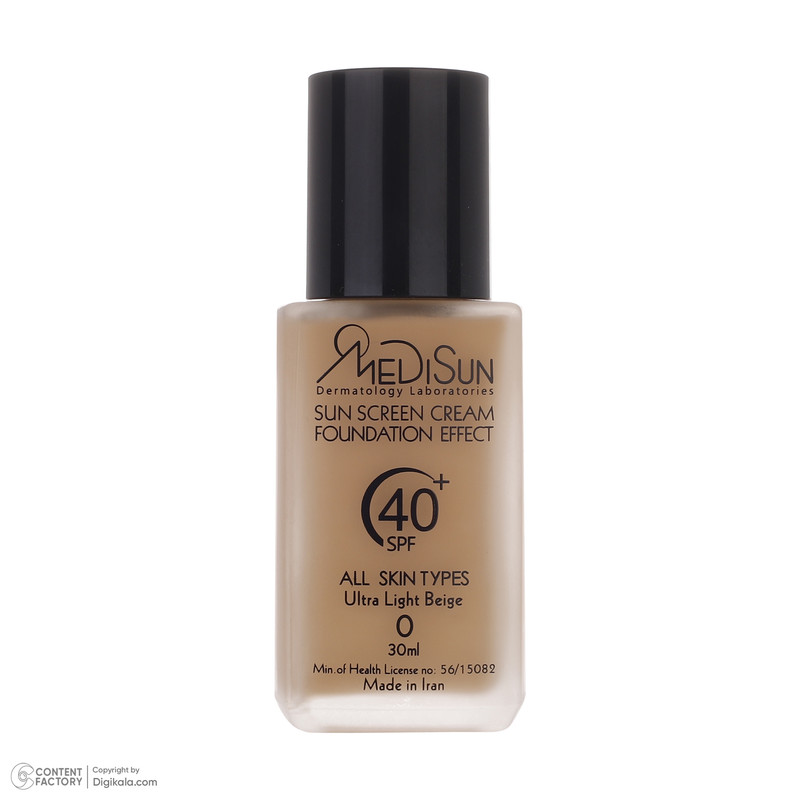 کرم ضد آفتاب رنگی مدیسان SPF40 No 0 مناسب برای انواع پوست حجم 30 میلی لیتر