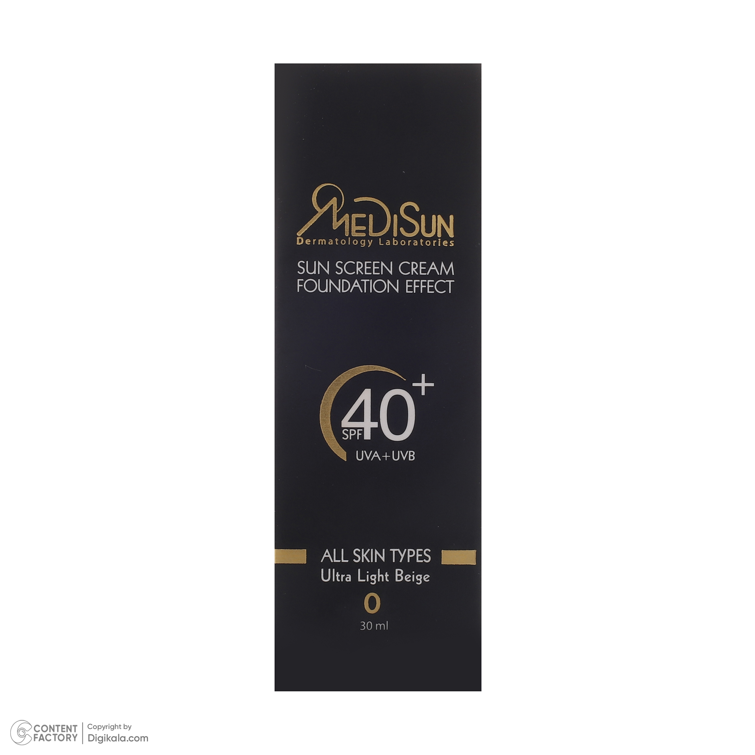 کرم ضد آفتاب رنگی مدیسان SPF40 No 0 مناسب برای انواع پوست حجم 30 میلی لیتر