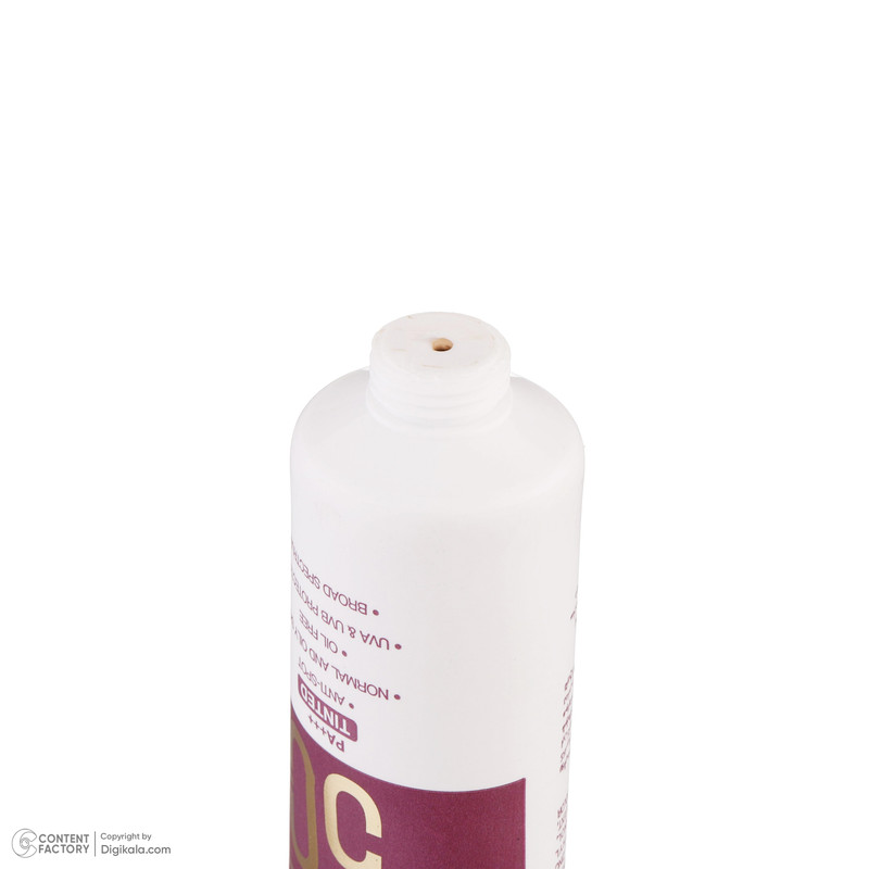 کرم ضد آفتاب رنگی ایلابرت +SPF50 ضد لک natural beige محافظ UVA ،UVB و +++PA، ضد آب، مناسب پوستهای چرب و معمولی حجم 40 میلیلیتر