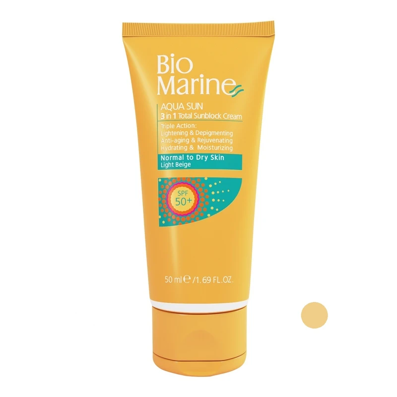 کرم ضد آفتاب بایومارین AQUA SUN حجم 50 میلی لیتر