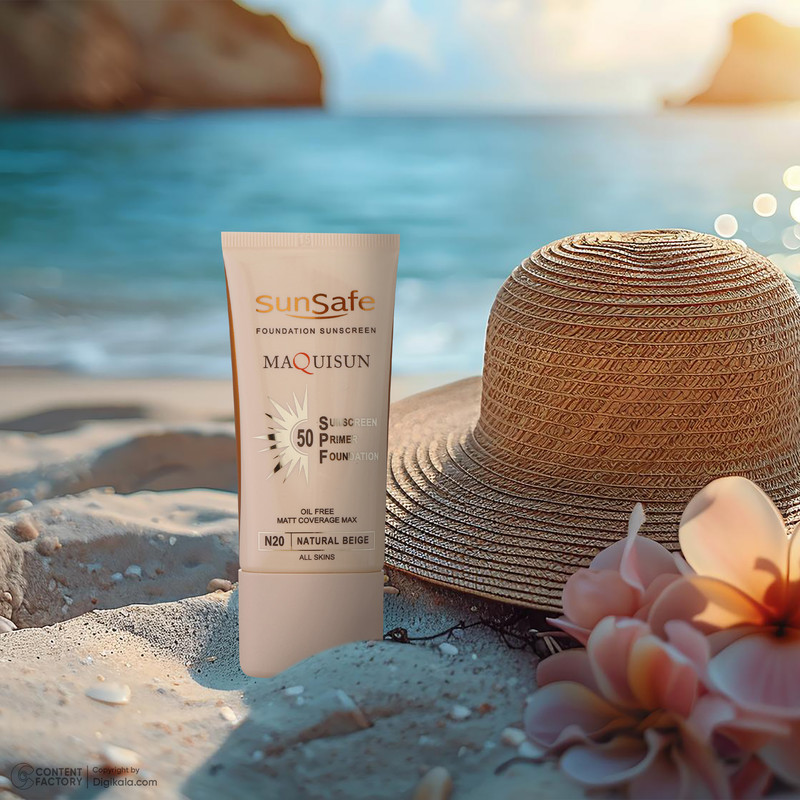 کرم ضد آفتاب رنگی سان سیف SPF50 N20 محافظ UVA ،UVB مناسب انواع پوست حجم 40 میلی‌لیتر