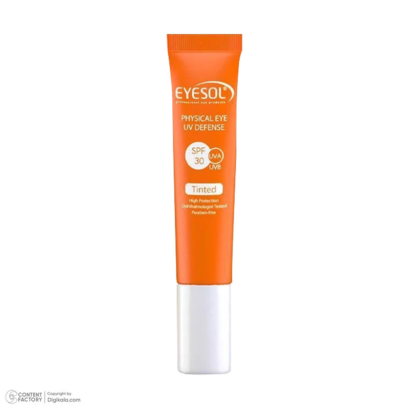 کرم ضد آفتاب رنگی دور چشم آیسول SPF30 TEYE محافظ UVA ،UVB، مناسب انواع پوست حجم 15 میلیلیتر