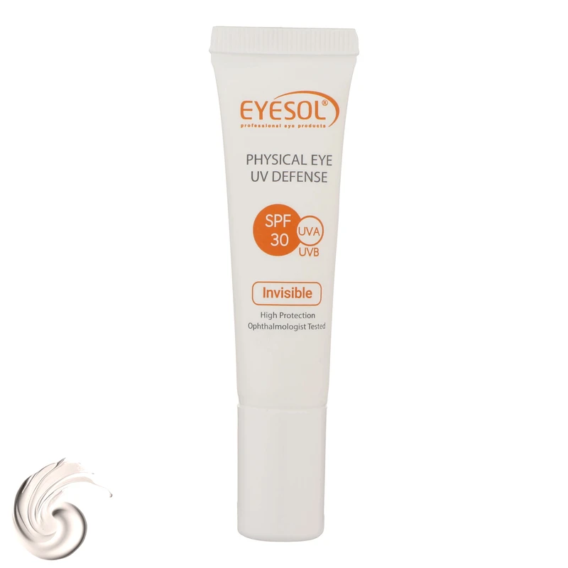 کرم ضد آفتاب دور چشم آیسول SPF30 NS12V محافظ UVA ،UVB، مناسب انواع پوست حجم 15 میلی‌لیتر