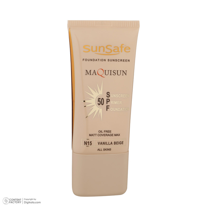 کرم ضد آفتاب رنگی سان سیف SPF50 N15 مناسب انواع پوست حجم 40 میلیلیتر