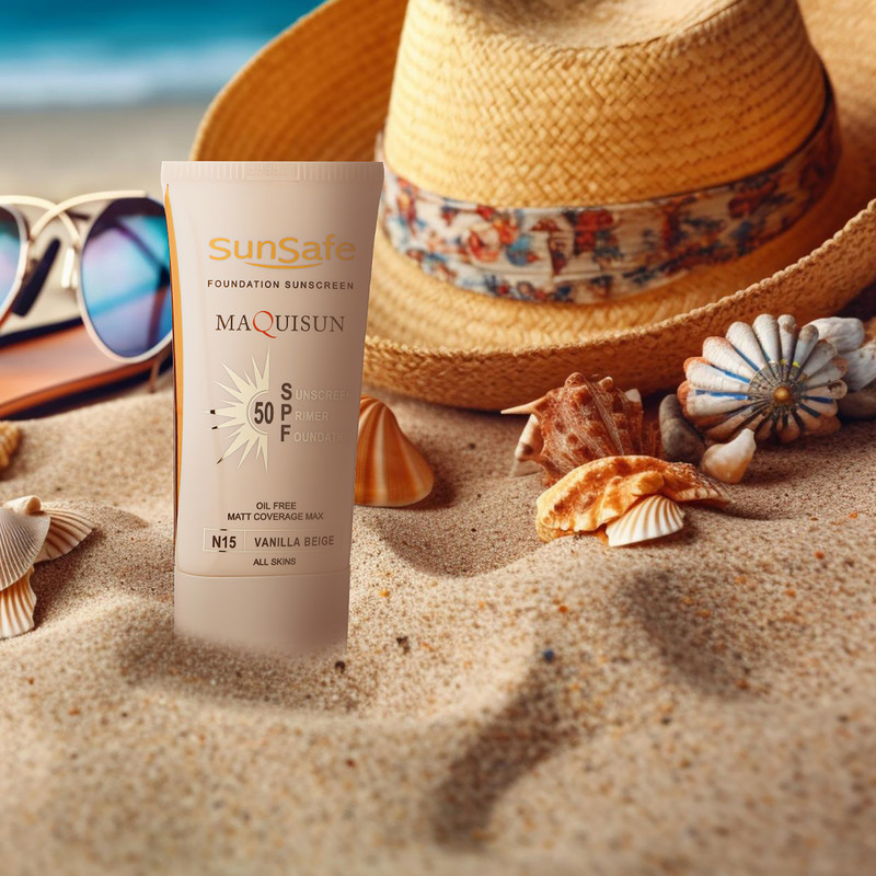 کرم ضد آفتاب رنگی سان سیف SPF50 N15 مناسب انواع پوست حجم 40 میلیلیتر