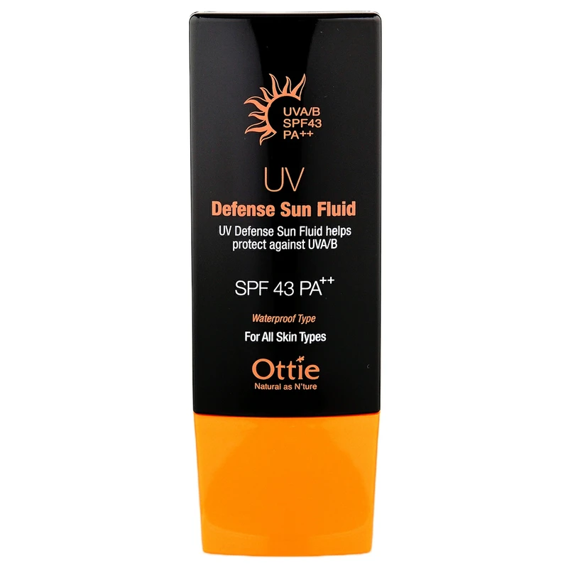 ژل ضد آفتاب رنگی اوتی SPF 43 Defense Sun Fluid ‌مناسب انواع پوست‌ حجم 50 میلی‌لیتر