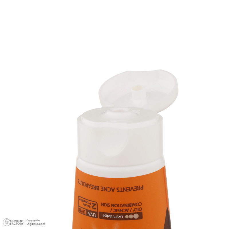 کرم ضد آفتاب رنگی سان سیف SPF50 محافظ UVA ،UVB و +++PA، ضد جوش و آکنه، ضدپیری، ضد آب، مناسب پوست چرب حجم 50 میلیلیتر