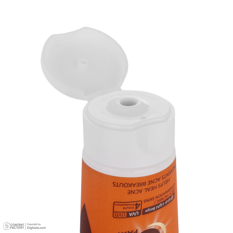 کرم ضد آفتاب رنگی سان سیف SPF35 محافظ UVA ،UVB و +++PA، ضد جوش و آکنه، ضد پیری، ضد آب، مرطوب‌کننده، مناسب پوست‌های چرب و مختلط حجم 50 میلی‌لیتر