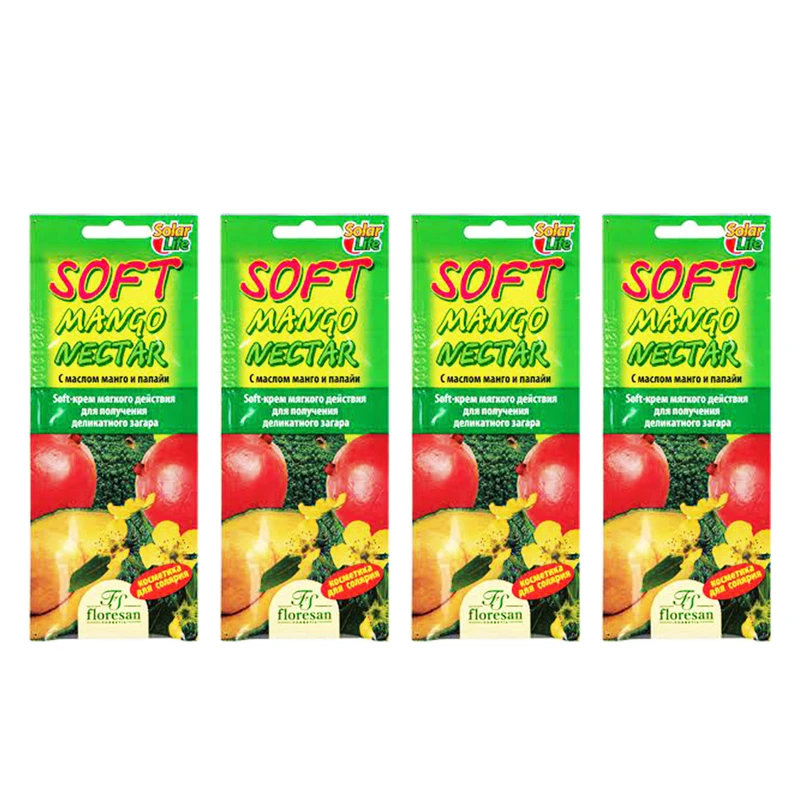 لوسیون برنز کننده فلورسان SOFT MANGO NECTAR حجم 15 میلی لیتر بسته 4 عددی