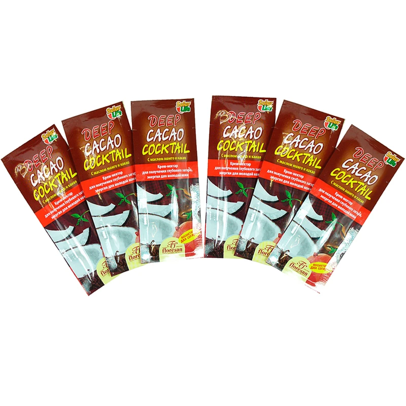 کرم برنز کننده فلورسان DEEP CACAO COCKTAIL حجم 15 میلی لیتر بسته 6 عددی