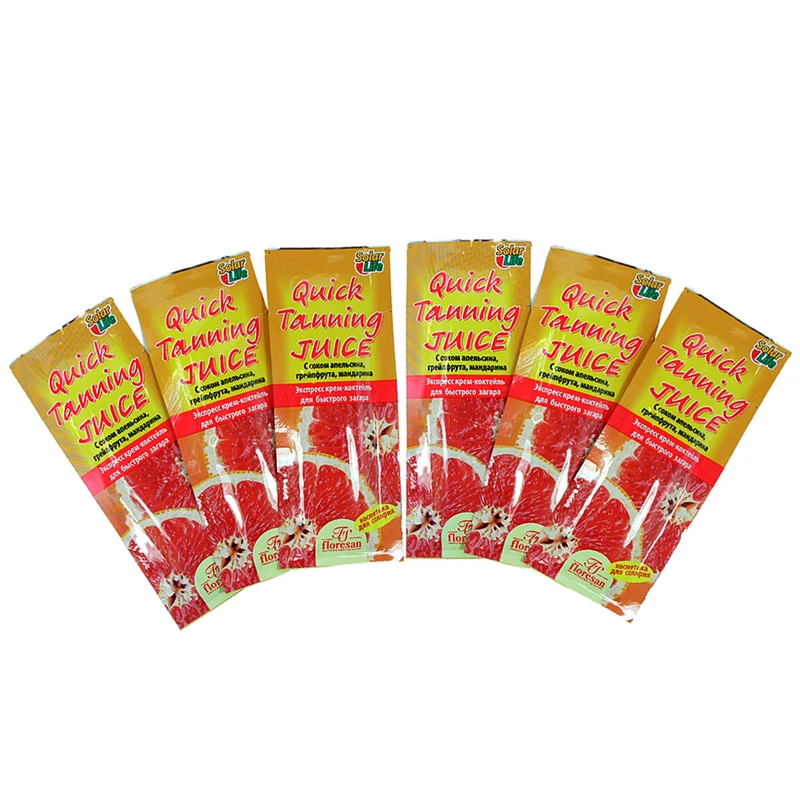 کرم برنز کننده فلورسان QUICK TANNING JUICE حجم 15 میلی لیتر بسته 6 عددی