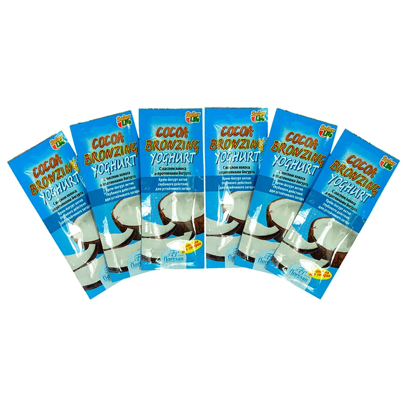 کرم برنز کننده فلورسان COCOA BRONZING YOGHURT حجم 15 میلی لیتر بسته 6 عددی
