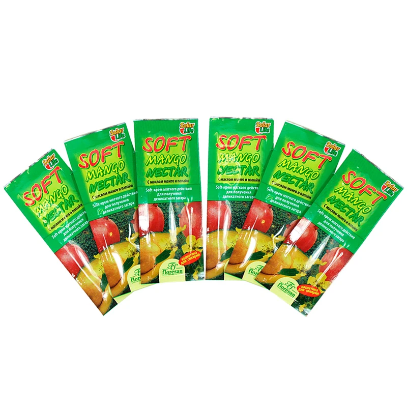 کرم برنز کننده فلورسان SOFT MANGO NECTAR حجم 15 میلی لیتر بسته 6 عددی