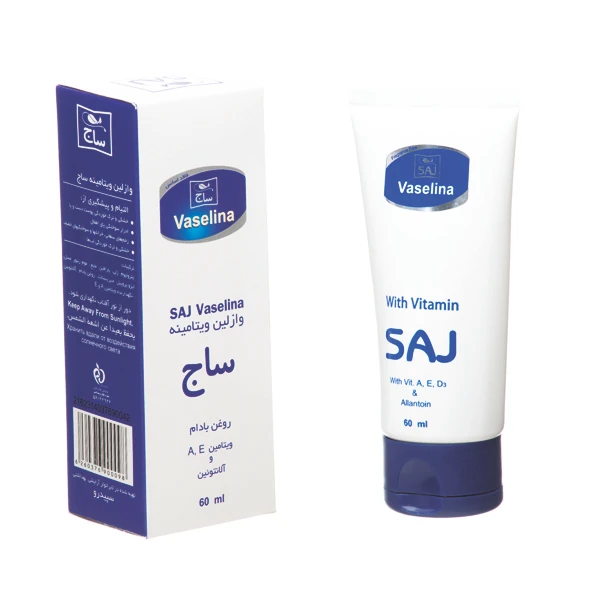وازلین ساج روغن بادام حجم 60 میلی لیتر