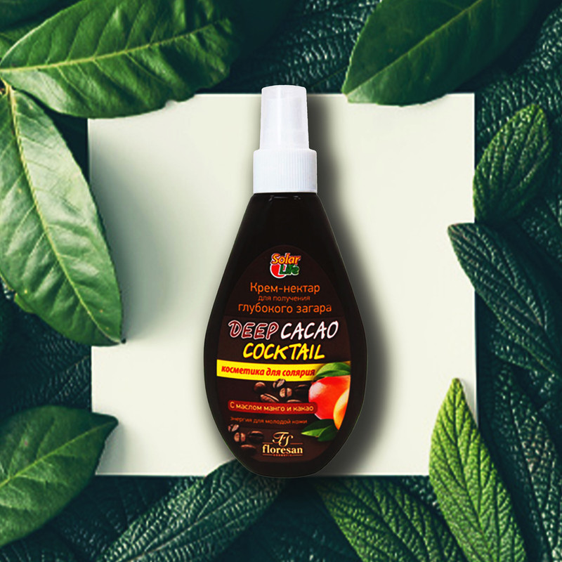 لوسیون برنزه کننده فلورسان DEEP CACAO COCKTAIL حجم 160 میلی لیتر بسته 15 عددی