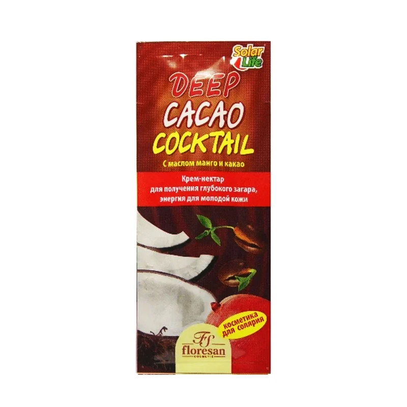 لوسیون برنزه کننده فلورسان DEEP CACAO COCKTAIL حجم 160 میلی لیتر بسته 60 عددی