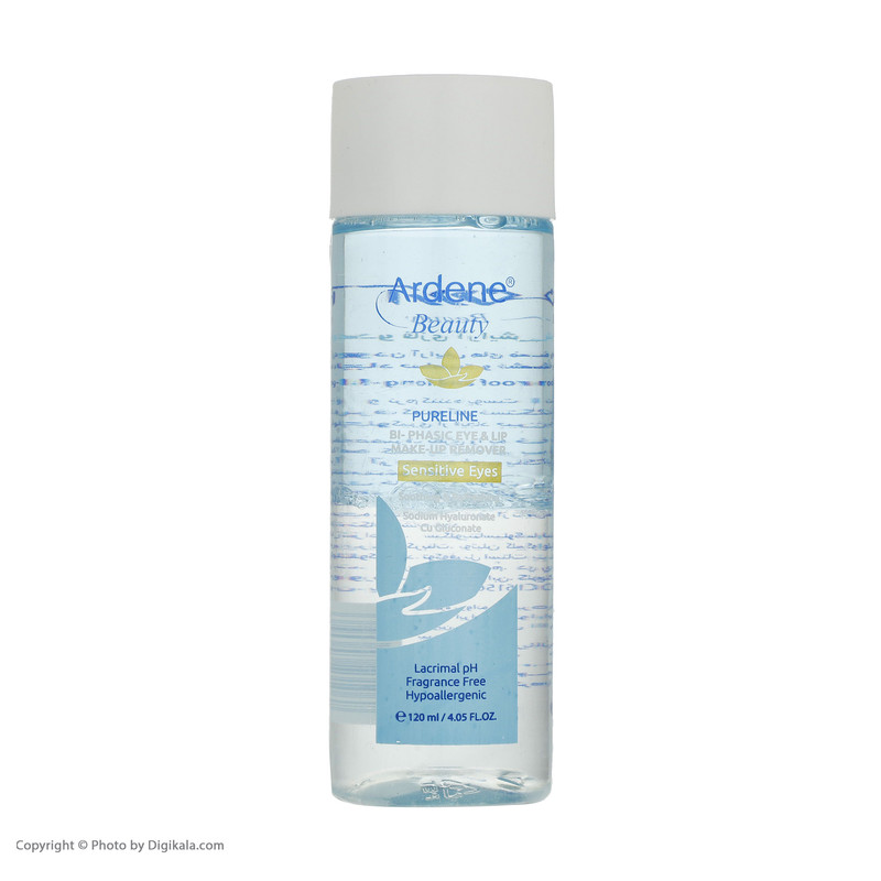 پاک کننده دو فازی آرایش چشم و لب آردن بیوتی Soothing مناسب انواع پوست حجم 120 میلی لیتر