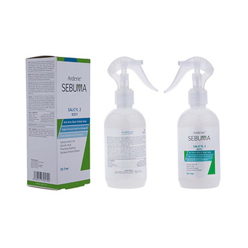 اسپری ضد جوش آردن سبوما SALICYL2 حجم 250 میلی لیتر