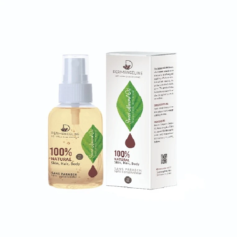 روغن صورت درمنجلین بادام شیرین حجم 50 میلی لیتر