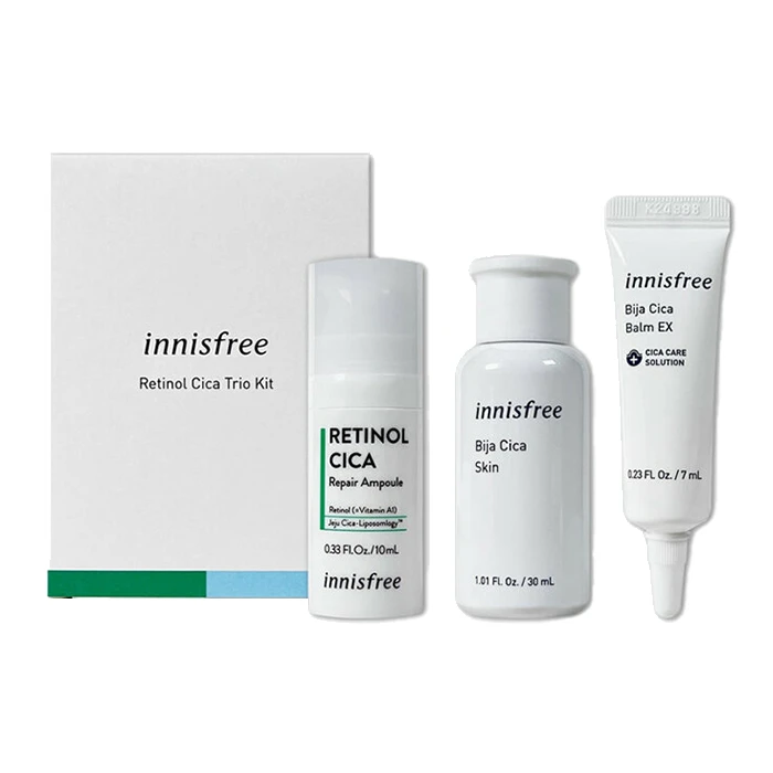 مجموعه ضد جوش صورت اینیس‌فری Retinol Cica بسته 3 عددی