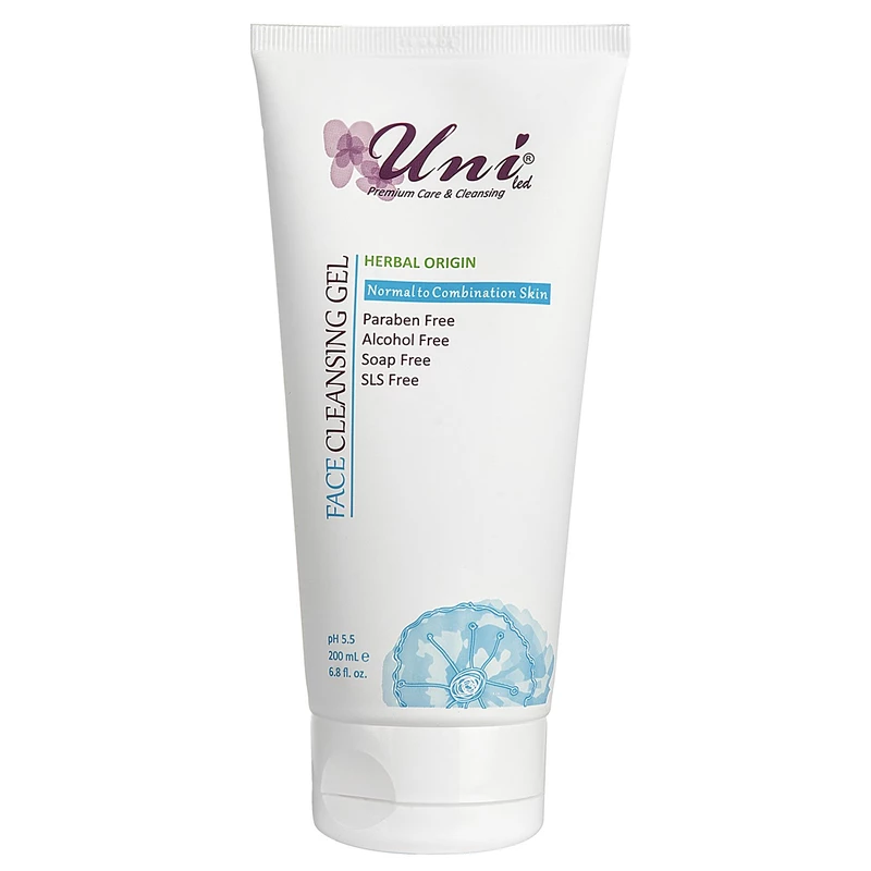 ژل پاک کننده صورت یونی لد Normal To Combination Skin حجم 200 میلی لیتر