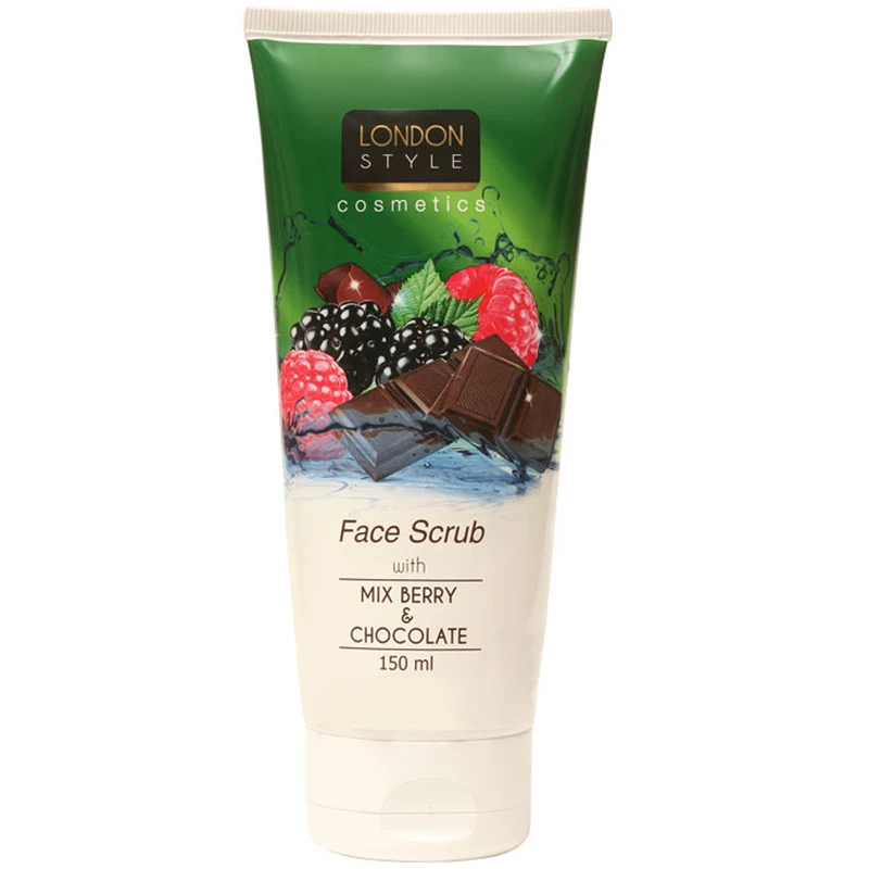 کرم لایه بردار صورت لندن استایل Mix Berry & Chocolate حجم 150 میلی لیتر