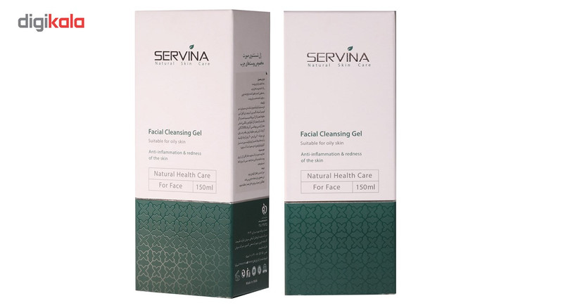 ژل شستشوی صورت سروینا مخصوص پوست های چرب و مختلط Oily Skin حجم 150میلی لیتر