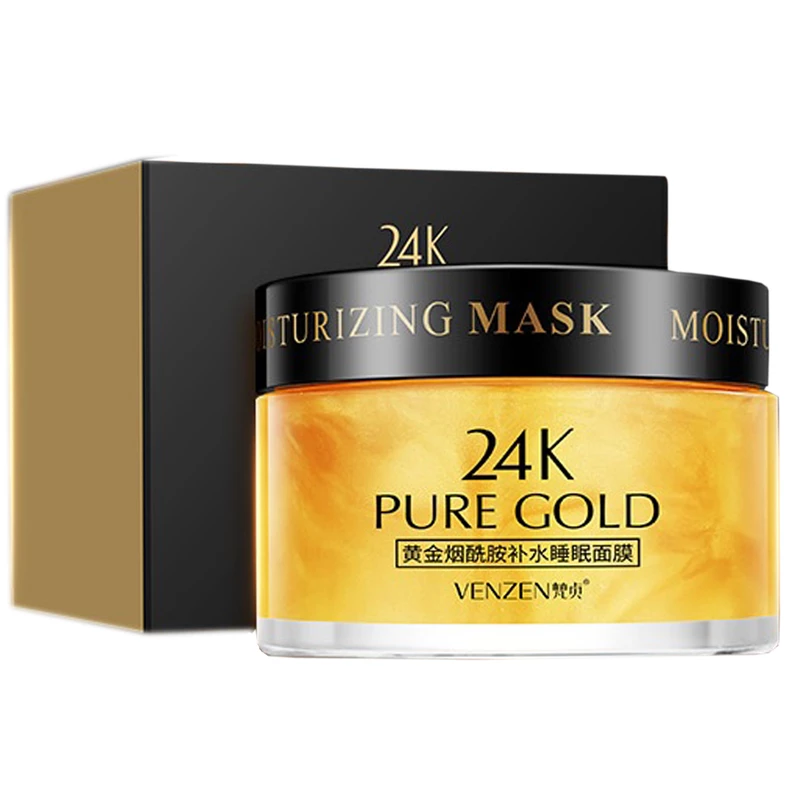 ماسک صورت ونزن طلا 24 عیار وزن 120 گرم